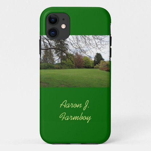 Étui vert de jardin printanier pour iPhone 5. (Dos)