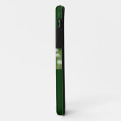 Étui vert pour iPhone 5 avec fleur de framboisier (Dos/Gauche)