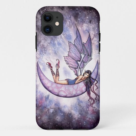 Étui Violet Fairyand Moon pour iPhone 5 (Dos)