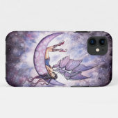 Étui Violet Fairyand Moon pour iPhone 5 (Dos (Horizontal))