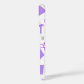 Étui Violet Rêveur Livres & Rubans Motif (Verso / Gauche)