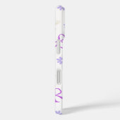 Étui Violet Rêveur Livres & Rubans Motif (Verso / Droite)
