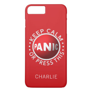 Étuis de téléphone à nom personnalisé Panic Button