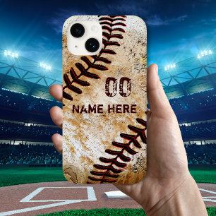 Étuis de téléphone personnalisés de baseball vinta