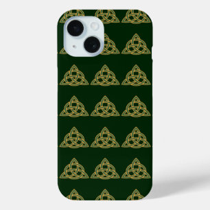 Étuis de téléphone verts Trinity Knot