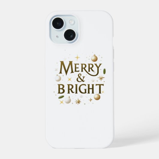 Étuis iPhone Merry & Bright – Minimaliste Élégant (Verso)