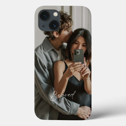 Étuis iPhone pour couples romantiques avec écritur (Verso)