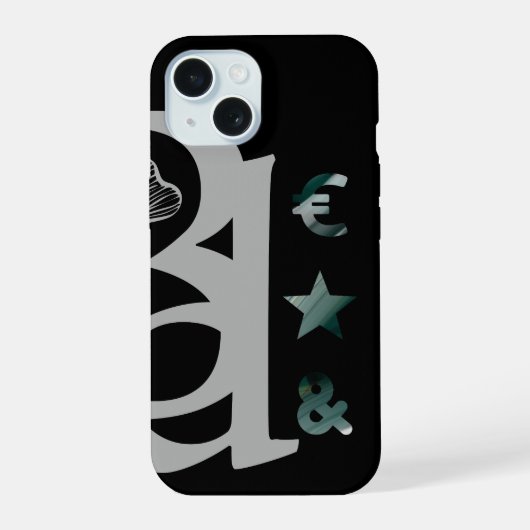 Étuis iPhone RICH tendance abstrait noir blanc ver (Verso)