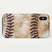 Étuis pour iPhone de baseball rustiques les plus c (Dos (Horizontal))