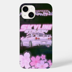 ÉTUIS POUR TÉLÉPHONE PINK NISSAN GTR