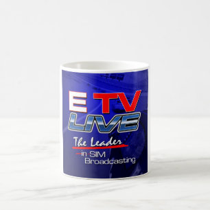 ETV Live 11oz of 15oz Coffee-Mok met achtergrond Koffiemok