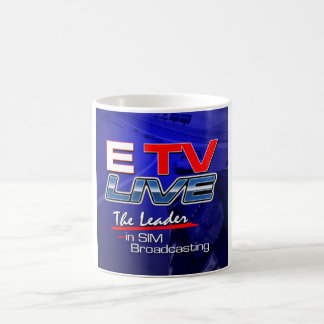ETV Live 11oz of 15oz Coffee-Mok met achtergrond Koffiemok
