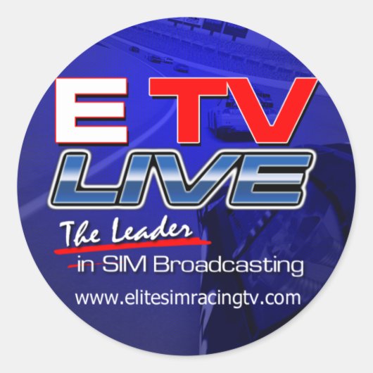 ETV Live Round Sticker (Voorkant)
