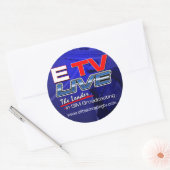 ETV Live Round Sticker (Envelop)