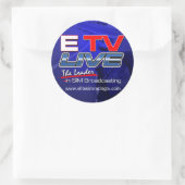 ETV Live Round Sticker (Tas)