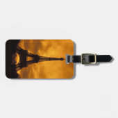 EU, Frankrijk, Parijs.  Eiffeltoren. Bagagelabel (Voorkant horizontaal)