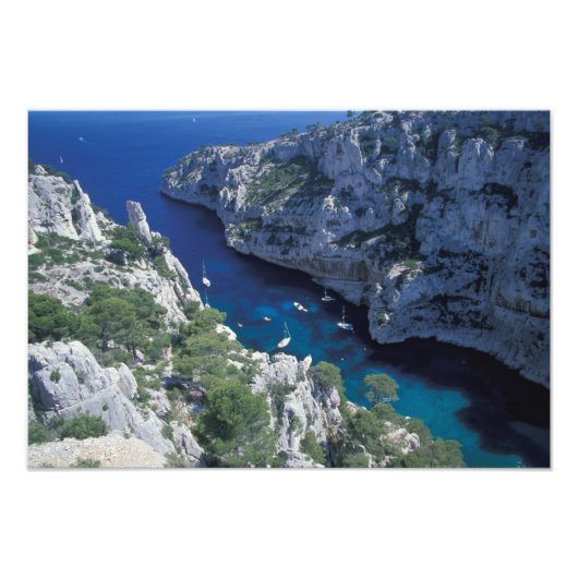 EU, Frankrijk, Provence, Franse kust van Riviera,  Foto Afdruk (Voorkant)