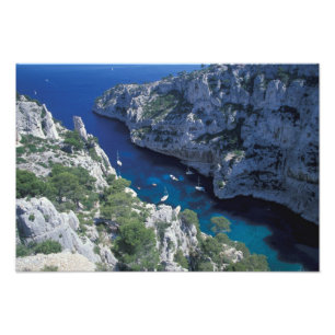 EU, Frankrijk, Provence, Franse Rivièra Kust, 2 Foto Afdruk