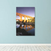 EU, Frankrijk, Provence, Gard, Pont du Gard. 4 Canvas Afdruk (Insitu (Houten vloer))