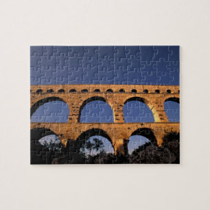 EU, Frankrijk, Provence, Gard, Pont du Gard. Romei Legpuzzel