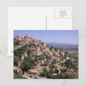 EU, Frankrijk, Provence, Luberon, Gordes Briefkaart (Voorkant / Achterkant)