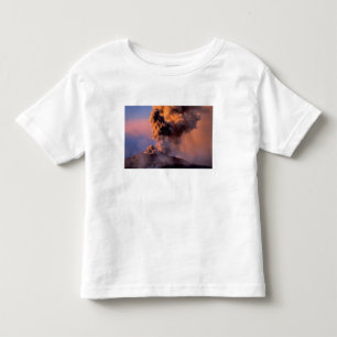 EU, Italië, Sicilië, Mt. Etna topkrater Kinder Shirts