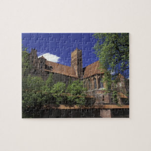 EU, Polen, Pomerania, Malbork. Grootste van Europa Legpuzzel