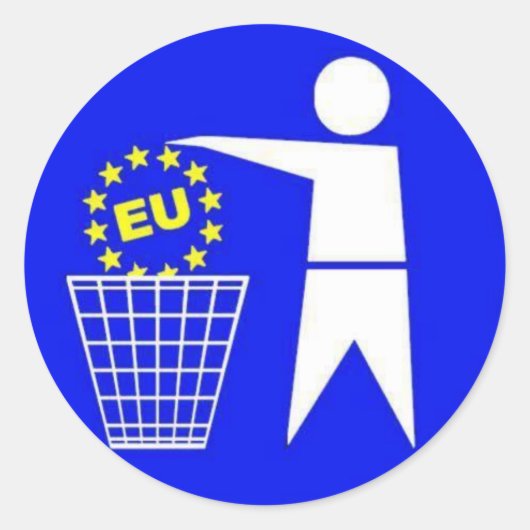EU-Protest  Sticker (Voorkant)