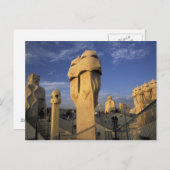 EU, Spanje, Catalonië, Barcelona. Antonio Gaudi's Briefkaart (Voorkant / Achterkant)