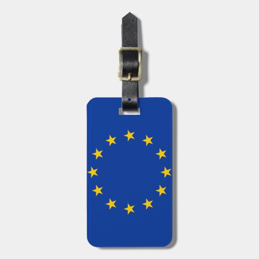 EU-vlag Bagagelabel (Voorkant verticaal)