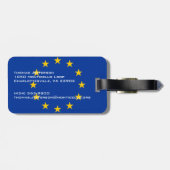 EU-vlag Bagagelabel (Achterkant horizontaal)