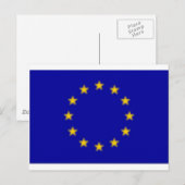 EU-vlag Briefkaart (Voorkant / Achterkant)