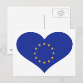 EU-vlag Briefkaart (Voorkant / Achterkant)