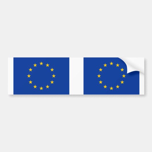 EU-vlag Bumpersticker (Voorkant)