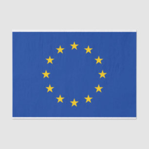 EU-vlag cadeauverpakking tissuepapier