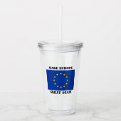 EU-vlag Euro Pride douane Acryl Drinkbeker (Voorkant)