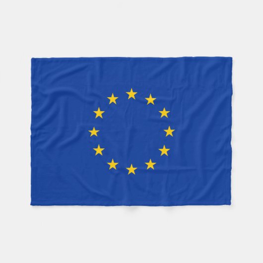 EU-vlag Europa Fleece Deken (Voorkant (Horizontaal))