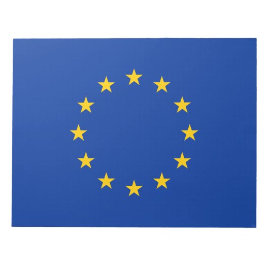 EU-vlag (Europa) Notitieblok (Voorkant)