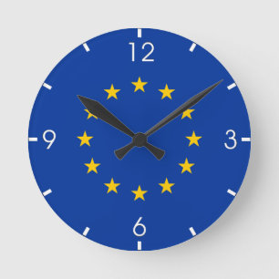 EU-vlag (Europa) Ronde Klok