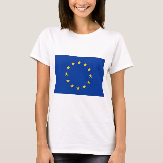 EU-vlag (Europa) T-shirt (Voorkant)