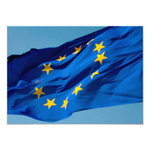 EU-vlag Foto Afdruk