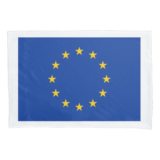 EU-vlag kussensloop sleeve voor bed (Voorkant)
