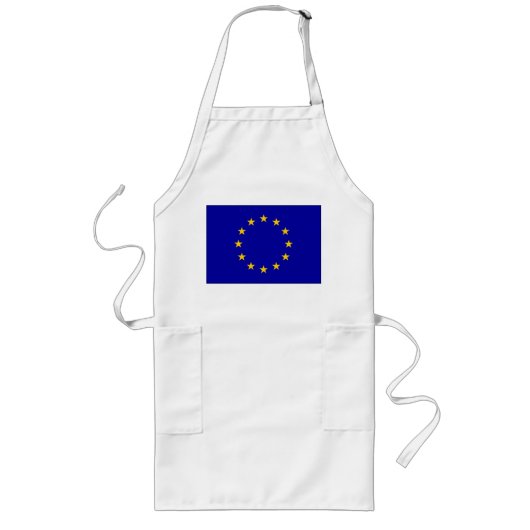 EU-vlag Lang Schort (Voorkant)