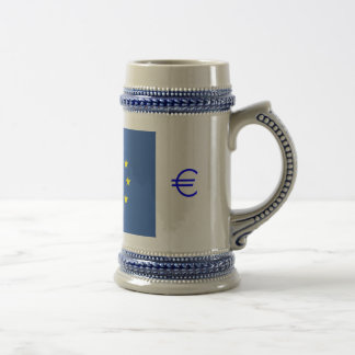 EU-vlag.met EURO-symbool Bierpul