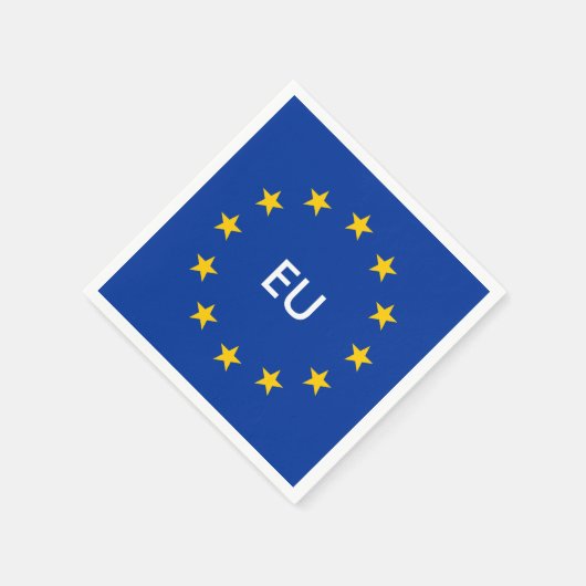 EU vlag papier partij servetten (Hoek)