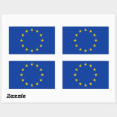 EU-vlag Rechthoekige Sticker (Vel)