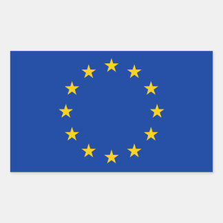 EU-vlag Rechthoekige Sticker
