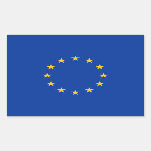 EU-vlag Rechthoekige Sticker