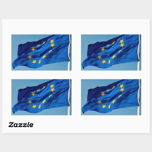 EU-vlag Rechthoekige Sticker (Vel)