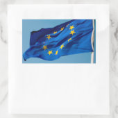 EU-vlag Rechthoekige Sticker (Tas)
